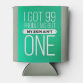 99問得題だけど肌は…ビールコジー 缶クーラー (正面)