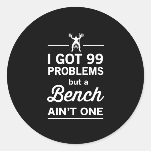99問題だがベンチはない ラウンドシール (正面)
