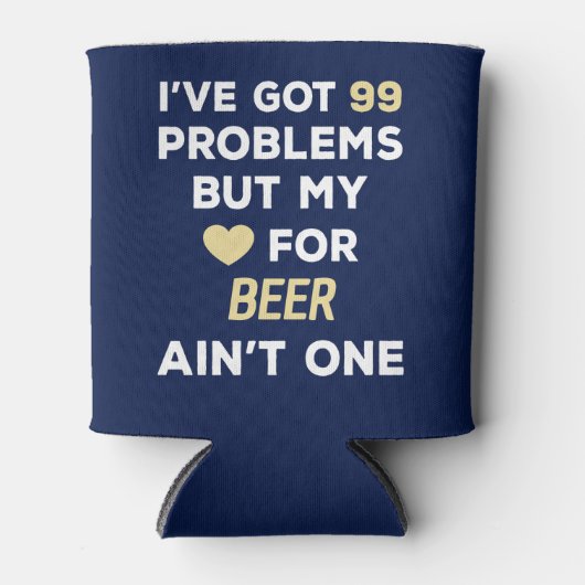 99問題ラブネームパーソナライズされた 缶クーラー (正面)