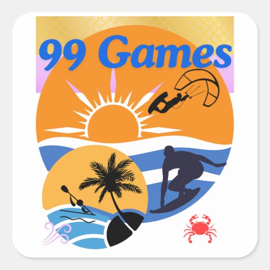 99夏の試合 スクエアシール (正面)