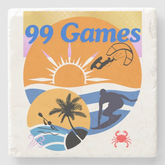 99夏の試合 ストーンコースター (正面)
