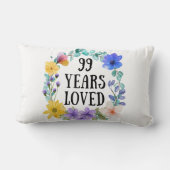 99年おばあちゃんプレゼント99誕生日枕 ランバークッション (裏面)