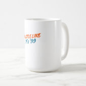 '99年のようにハッスルしよう コーヒーマグカップ (正面右)