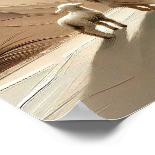 99年のクリスチャンモダンアートのスター離れリーウォーク ポスター (角)