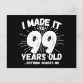 99歳の皮肉なミーム 面白い99歳の誕生日 ポストカード (正面)