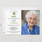 99歳の誕生日お祝いフォト 招待状 (正面)