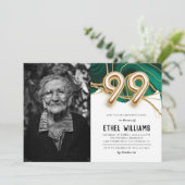 99歳の誕生日のお祝いの招待状 招待状 (スタンド正面)