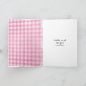 99歳の誕生日のタビー猫とハートバルーン カード (内部)