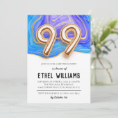 99歳の誕生日パーティーのご招待 招待状 (スタンド正面)