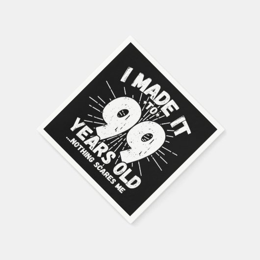 99歳皮肉ミームおもしろい99誕生日 スタンダードカクテルナプキン (角)