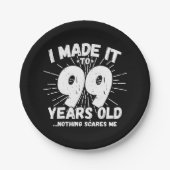 99歳皮肉ミームおもしろい99誕生日 ペーパープレート (正面)
