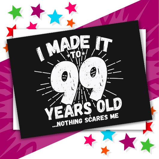 99歳皮肉ミームおもしろい99誕生日 ポストカード