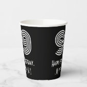 99番目の誕生日—アールデコインスパイアの見た目は「99」 +名前 紙コップ (左)