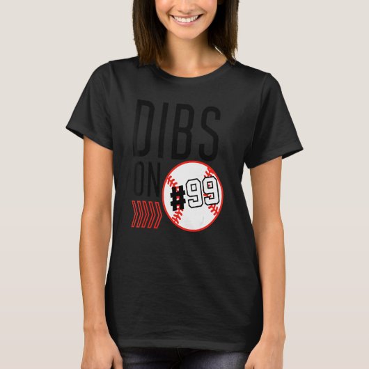 99番野球選手コーチファンのディブス Tシャツ (正面)