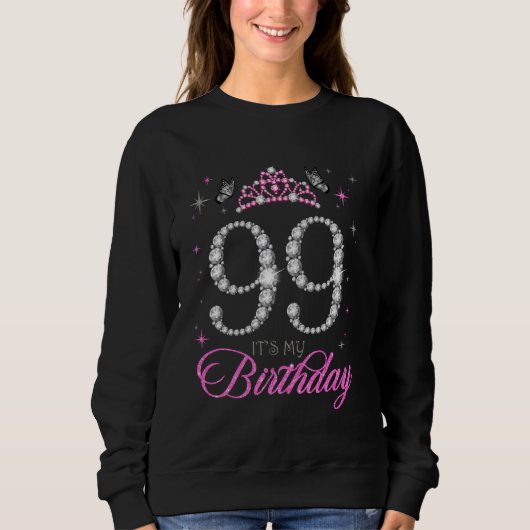 99私の誕生日99歳99誕生日パー スウェットシャツ (正面)