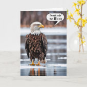 99誕生日のハゲのワシ カード (黄色い花)