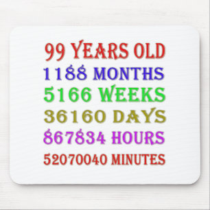 99誕生日のマイルストーン マウスパッド