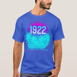 99誕生日エステティックヴィンテージ1922サンセットパーム Tシャツ