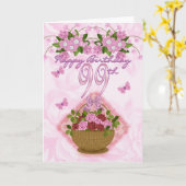 99誕生日スペシャルレディ、バラと花 – 99 カード (黄色い花)
