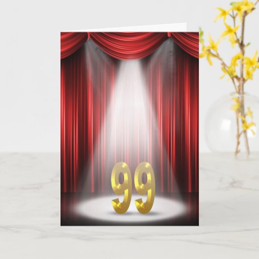 99誕生日注目 カード (黄色い花)