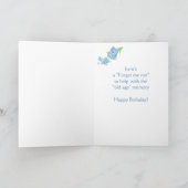 99誕生日私忘れは古い年齢のメモリのユーモアではない カード (内部)