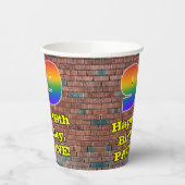99誕生日:おもしろいグラフィティインスパイア・レインボー99 紙コップ (左)