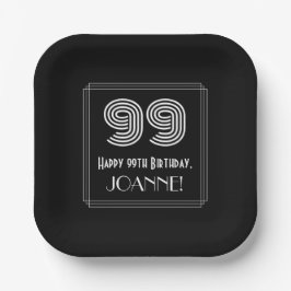 99誕生日—インスパイアアールデコ検索「99」 +名前 ペーパープレート