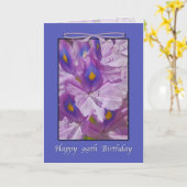 99誕生日、ラベンダーリリー カード (黄色い花)