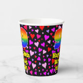 99誕生日:愛するハートパターン, Rainbow 99 紙コップ (左)