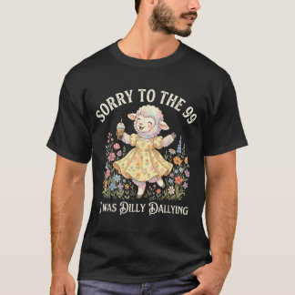 99頭の羊に謝れって言われたけどぐずぐずしてた Tシャツ