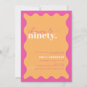 990歳鮮やか誕生日パーティーへの応援 招待状 (正面)