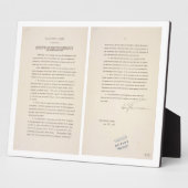 9981行政命令 フォトプラーク (側面)