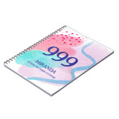 999エンジェル番号スピリチュアル再出生表示 ノートブック (左側)