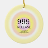 999モダンを意味する天使の数の数理 セラミックオーナメント (正面)