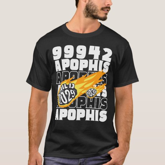 99942 APOPHS小惑星2029 2036 Tシャツ (正面)