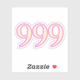 999 エンジェルナンバーの変革 シール
