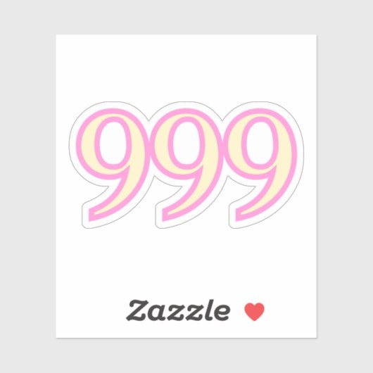 999 Angel Number Transformation シール (シート)