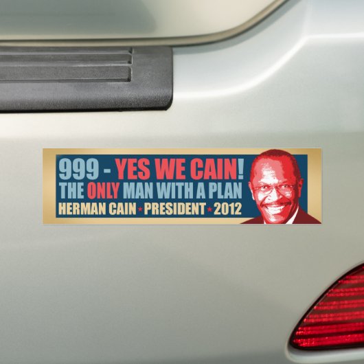 999 - Yes私達カイン-ヘルマンカインの大統領 バンパーステッカー (車上)