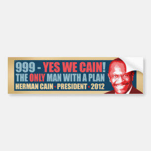 999 - Yes私達カイン-ヘルマンカインの大統領 バンパーステッカー