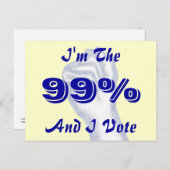 99%だ ポストカード (正面/裏面)