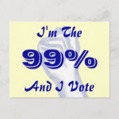 99%だ ポストカード (正面)