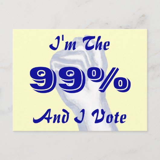99%だ ポストカード (正面)