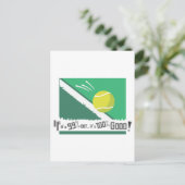 99%ならよい100%です! テニスの規則 ポストカード (スタンド正面)