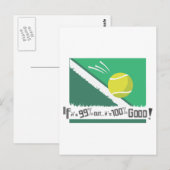 99%ならよい100%です! テニスの規則 ポストカード (正面/裏面)