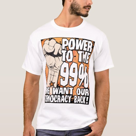 99%のための力 Tシャツ (正面)