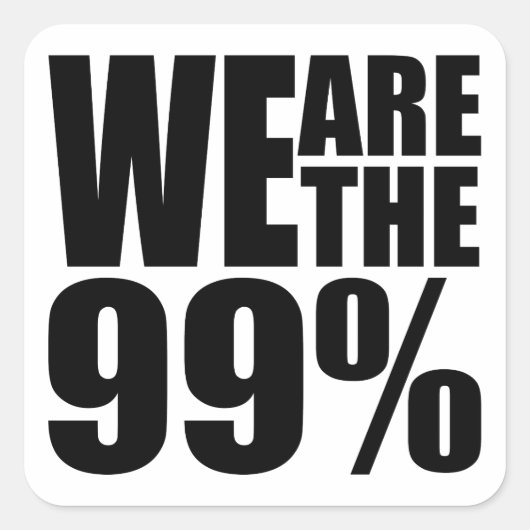 99%のステッカー スクエアシール (正面)