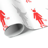 99%の天使1%の悪魔の女性 ラッピングペーパー (ロールコーナー)