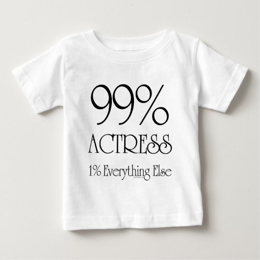 99%の女優 ベビーTシャツ (正面)