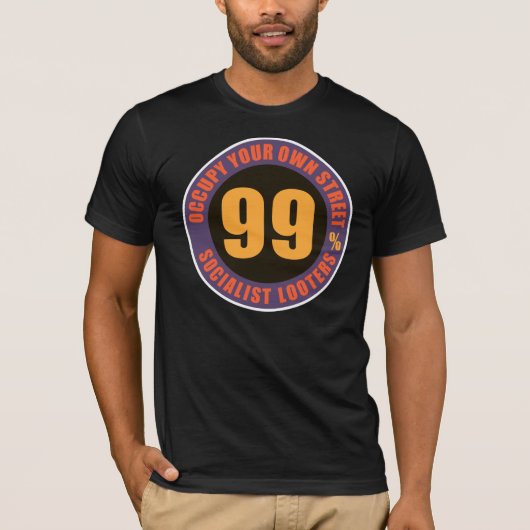 99%の社会主義略奪 Tシャツ (正面)