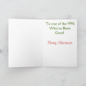99%の良いクリスマスカード シーズンカード (内部)